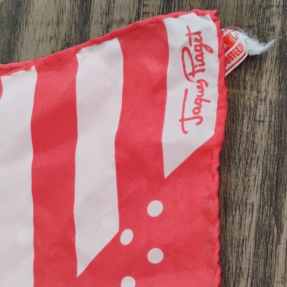 Vintage Jacques Piaget hand rolled silk scarf